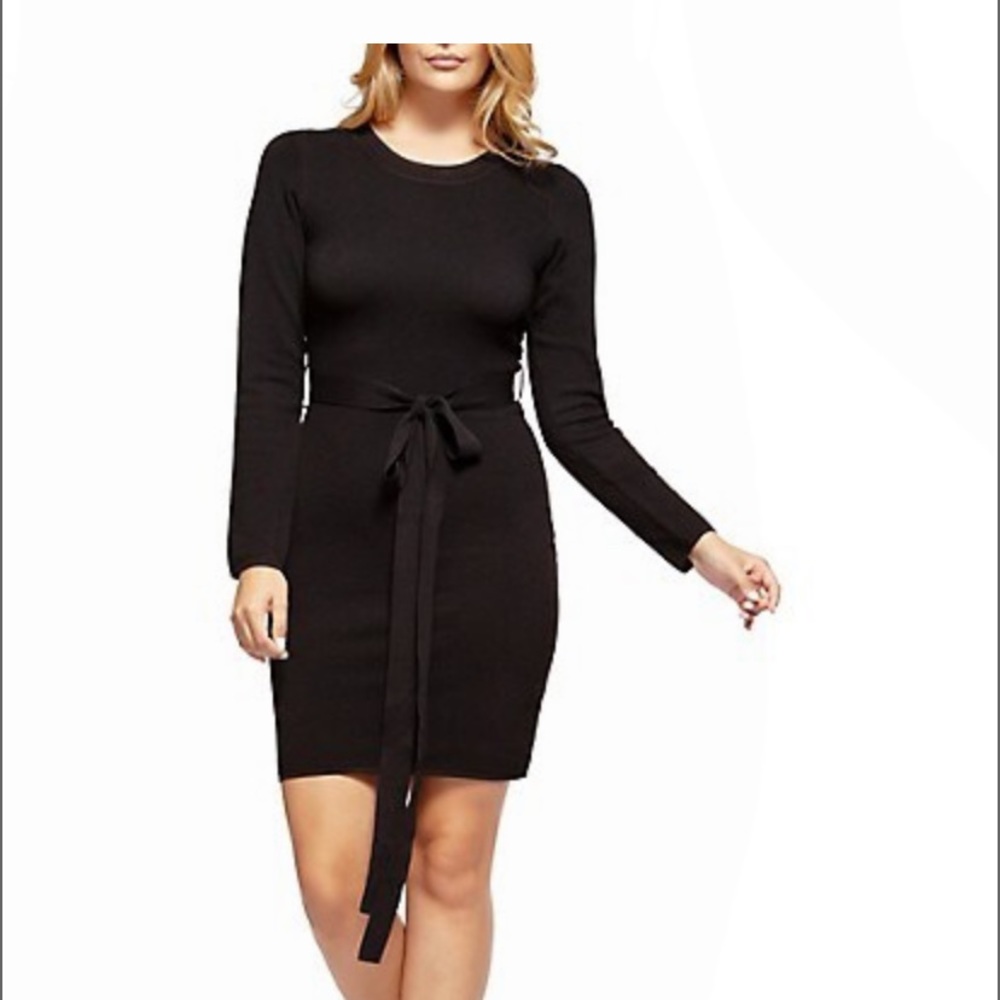 Black knee length dress